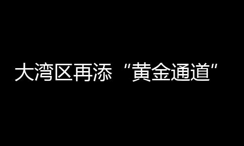 大湾区再添“黄金通道”！黄茅海跨海通道通过“终考”，12月“上岗”